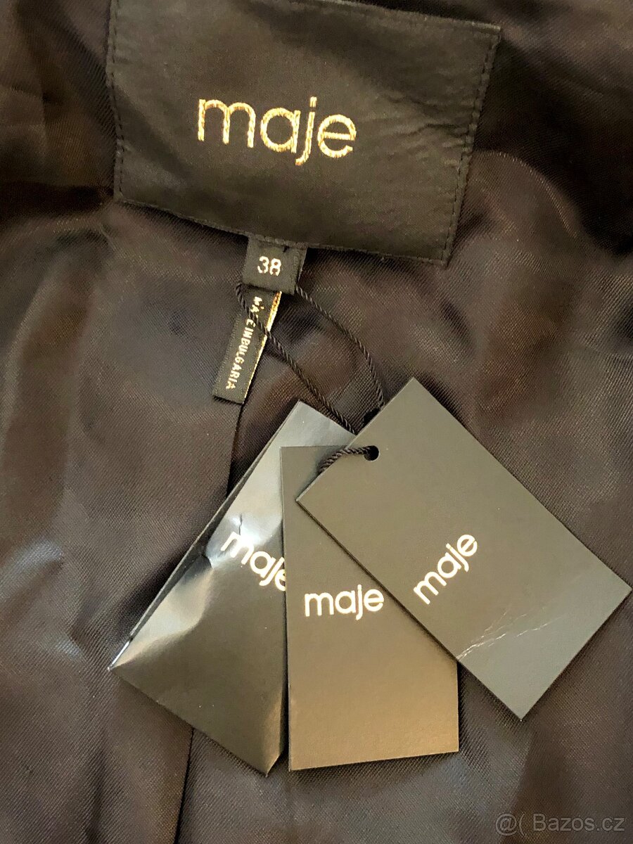 Nový zimní kabát zn. Maje s kašmírem a vlnou - 6