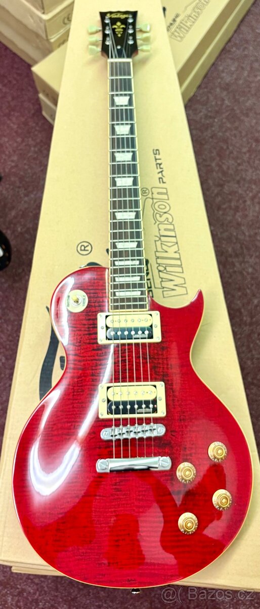 Elektrická kytara Vintage V100 LP - Flamed maple wred - 6