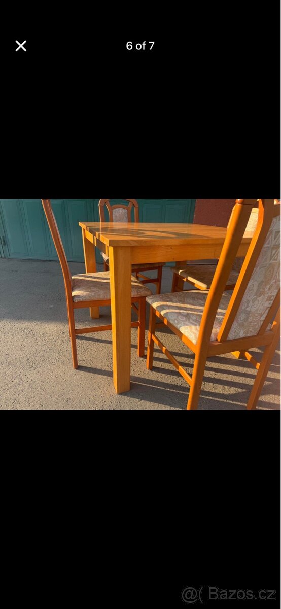 Jídelní stůl + 4 židle - 6