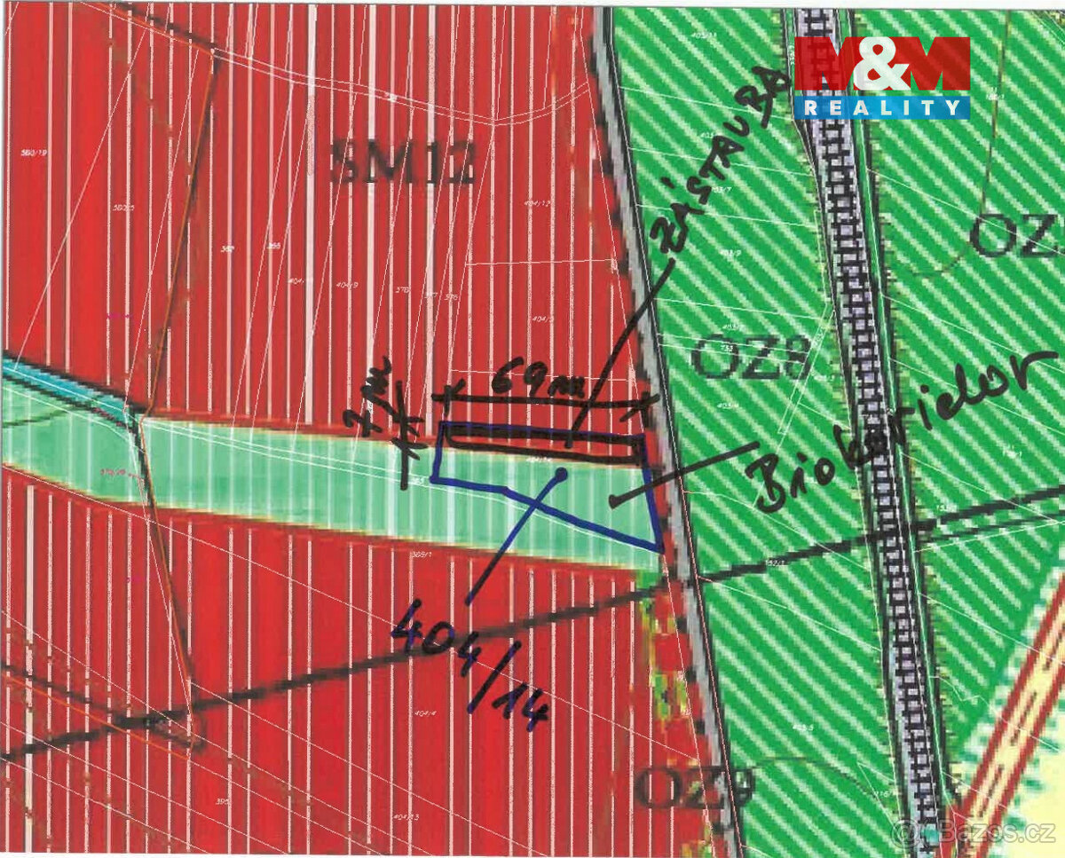 Prodej pozemku k bydlení, 2067 m², Budyně nad Ohří - 6