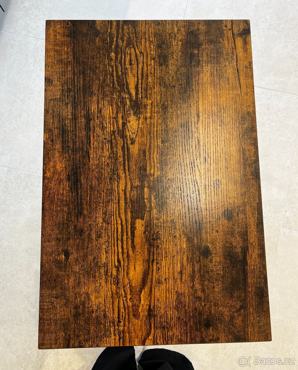 Stolek odkládací na nožkách hnědá/černá - 6