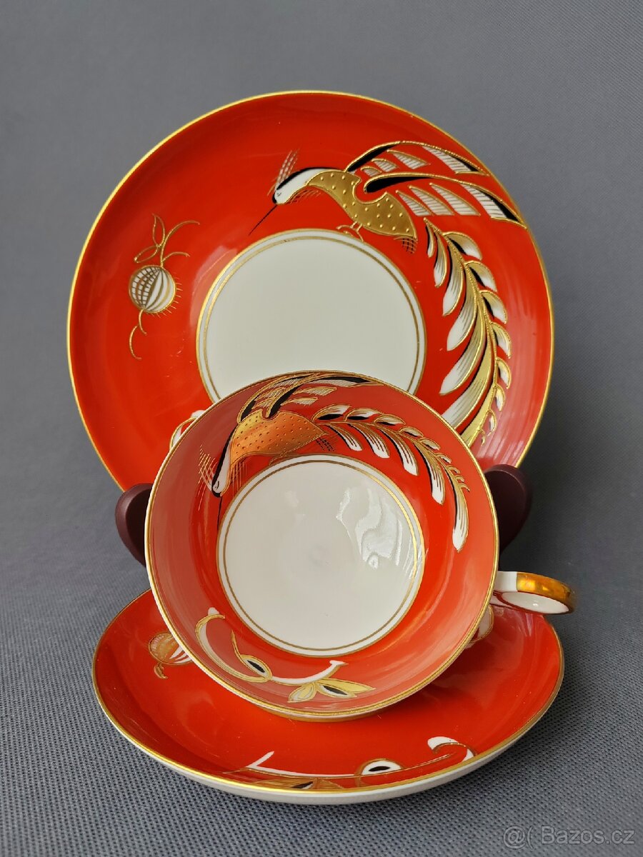 Sběratelský ručně malovaný porcelánový set Wallendorf - 6
