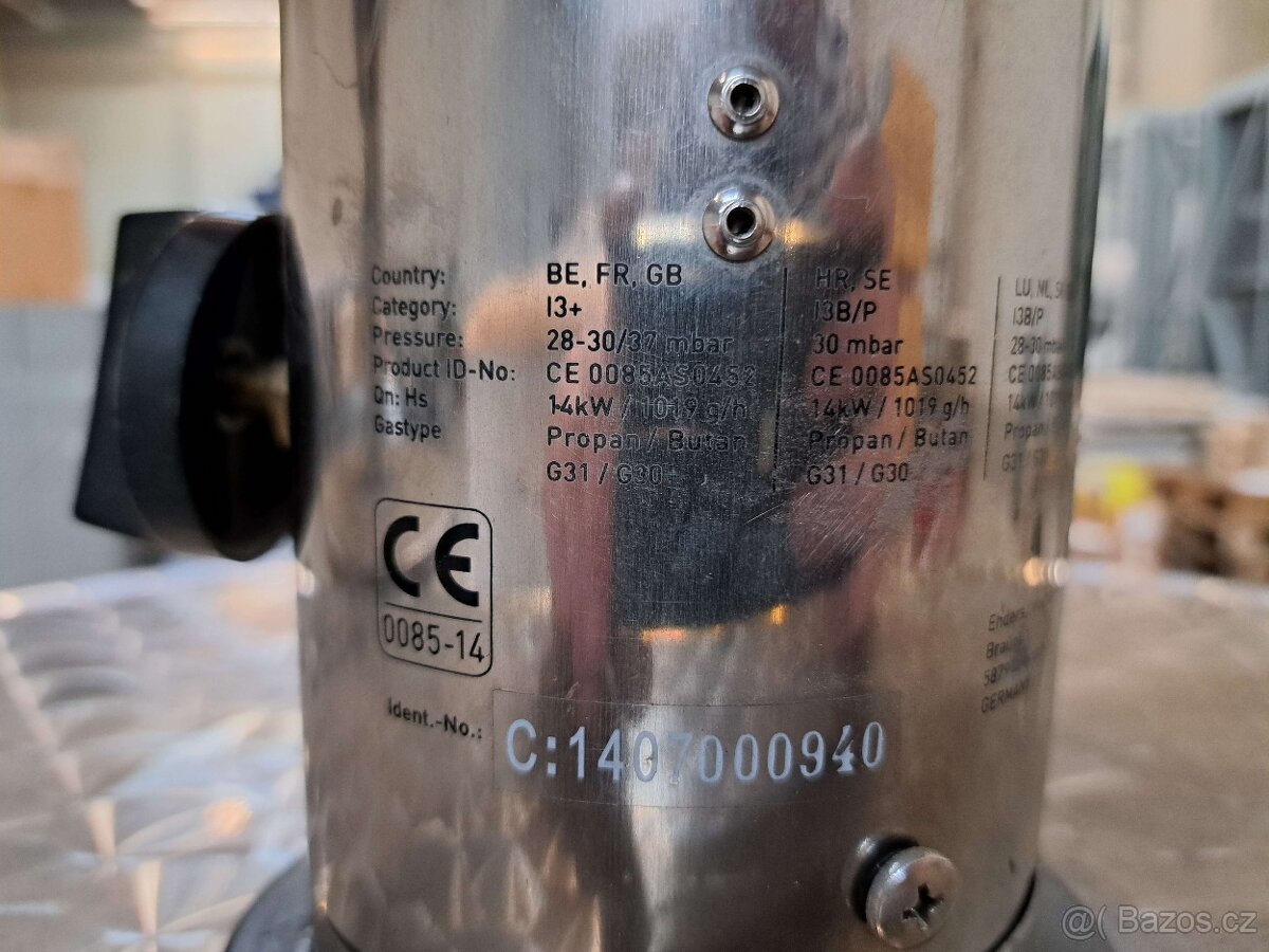 Profesionální nerezové plynové zářiče Enders COMMERCIAL (2 k - 6