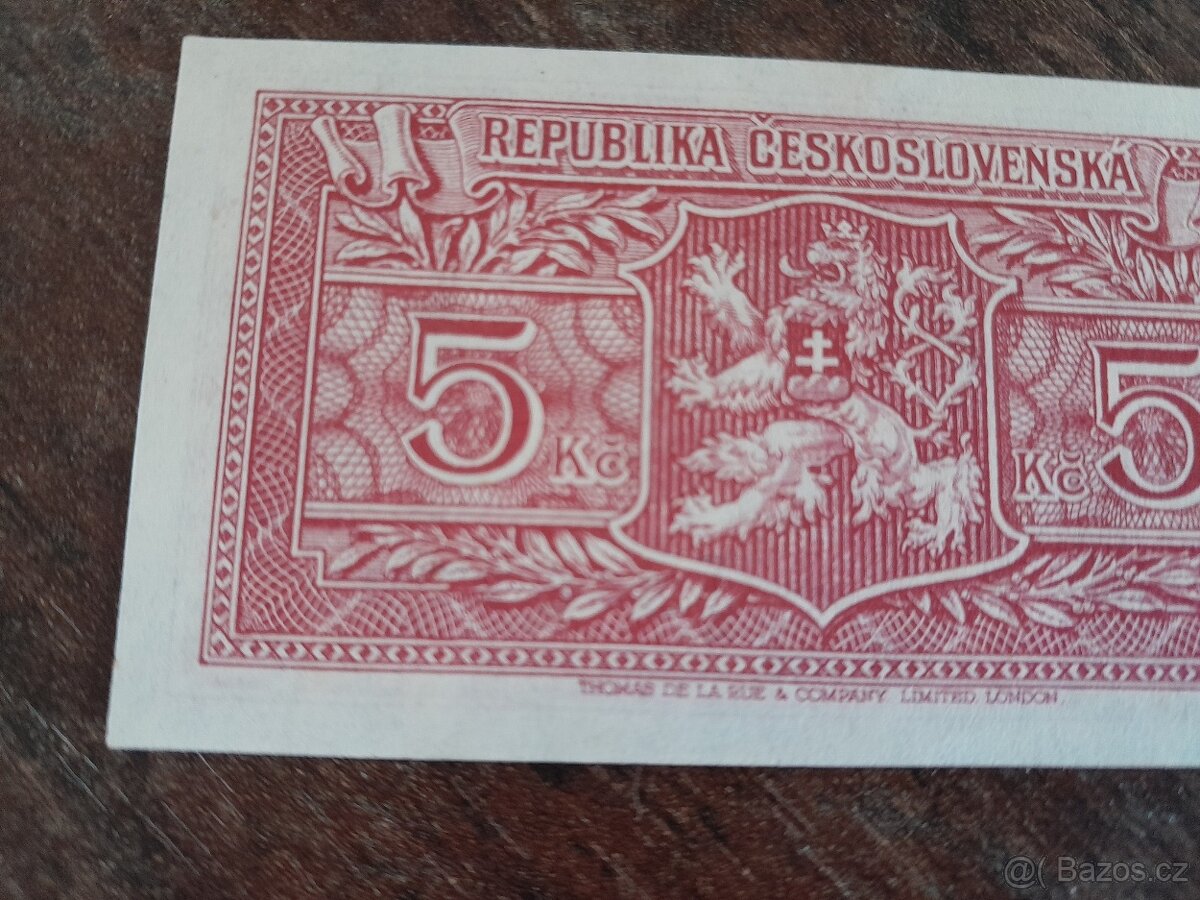 5 korun 1945 edice Londýn - 6