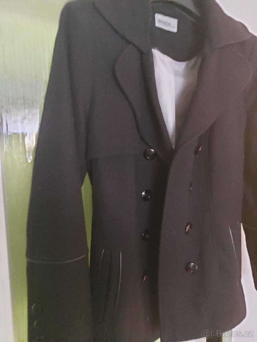 Černý elegantní kabátek vel. 46 - 6