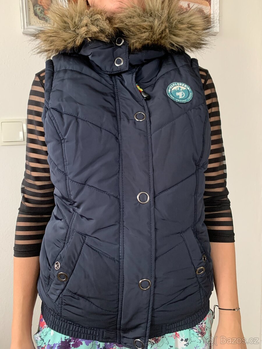 TOM TAILOR podzimní vesta s kapucí - 6