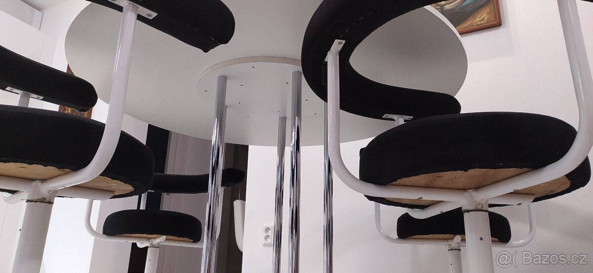 kuchyňský jídelní stůl a 4 židle - retro, i zvlášť - 6