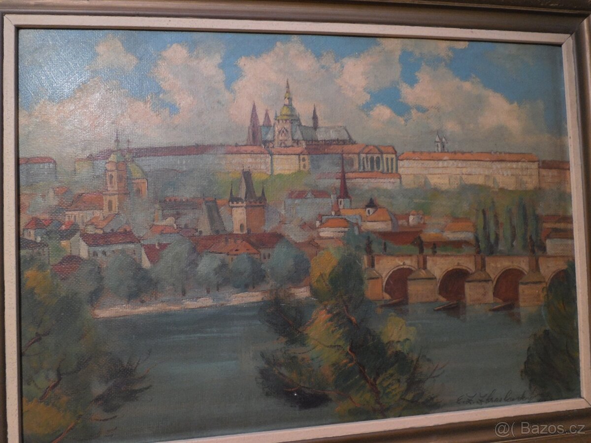 Obraz Prahy , Evžen Zábrž Zbraslavský 7.8.1906 Žďár n Sáz. - 6