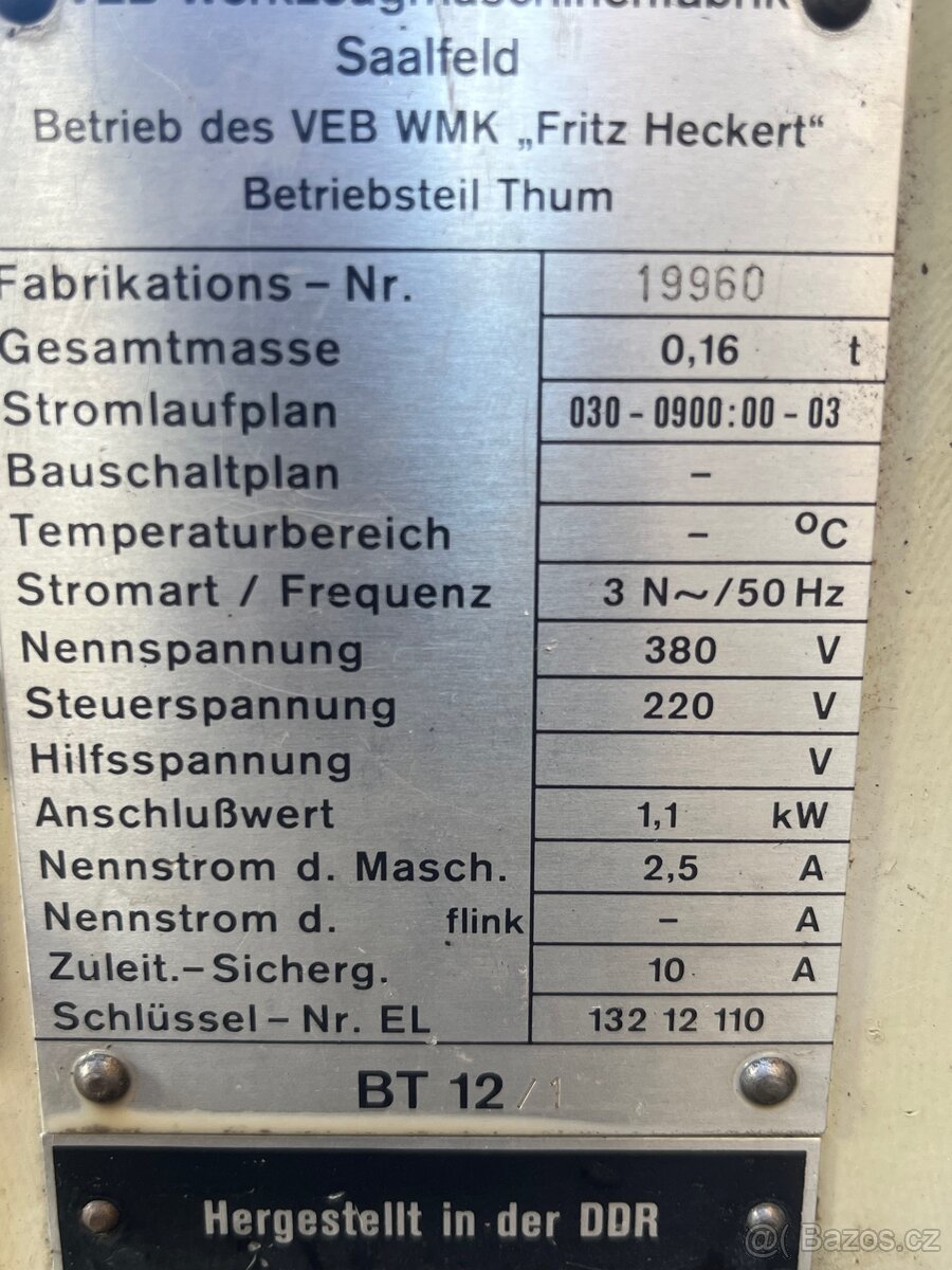 Stolní vrtačka HECKERT - 6