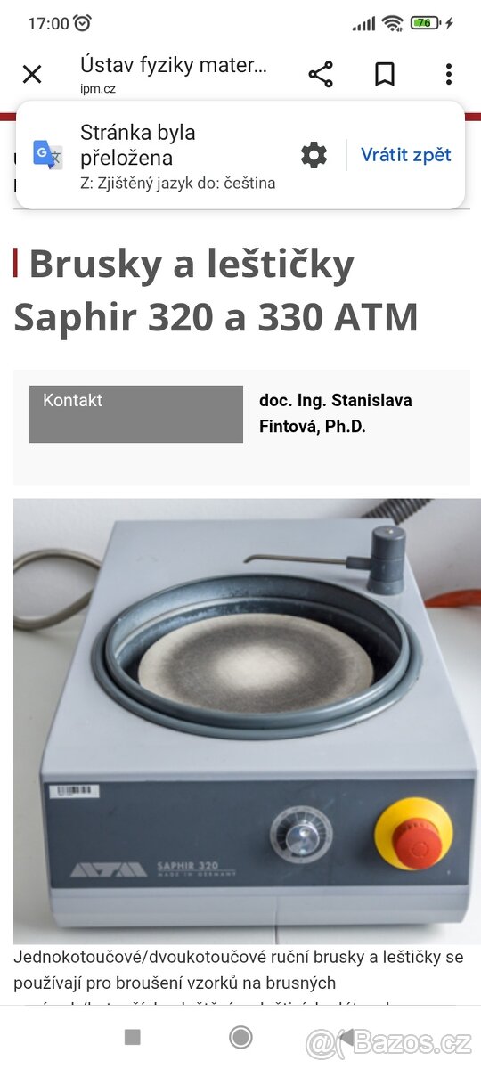 Laboratorní brusná Lešťička - 6