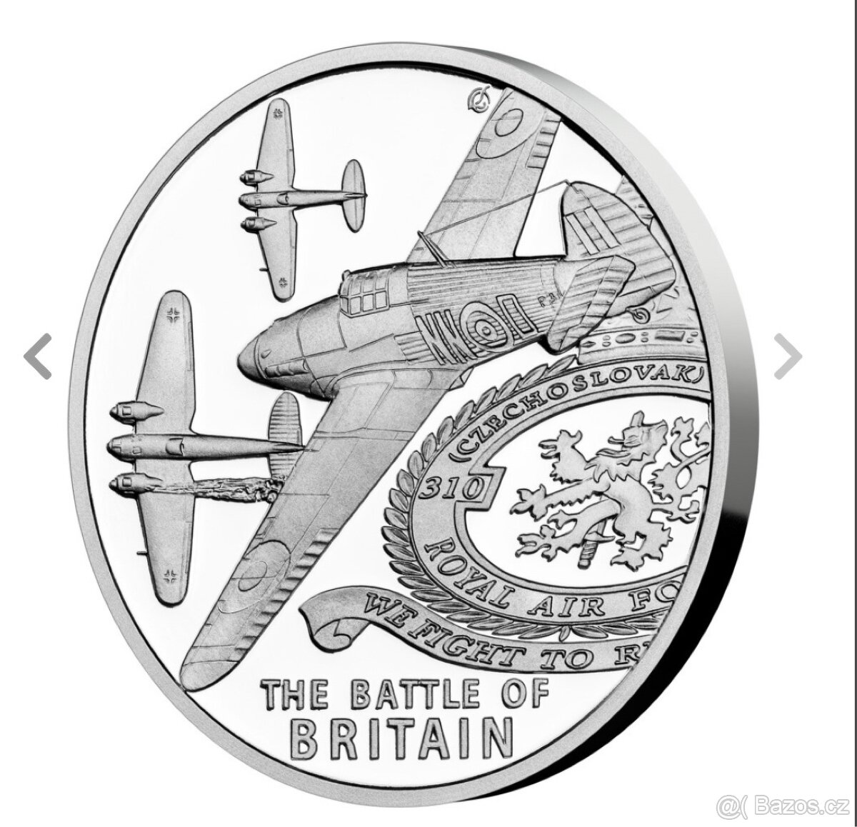 Sada dvou stříbrných mincí - Bitva o Británii proof - 6