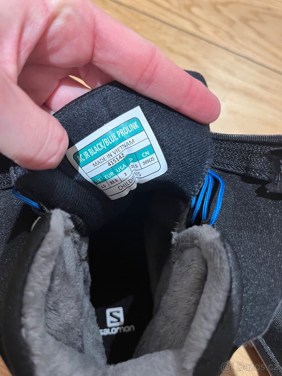 Detske bezecke boty Fischer Prolink JN Black/BLue 33.5 - 6