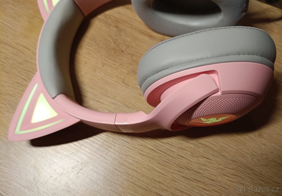 Herní sluchátka Razer Kraken Kitty V2 Quartz - 6
