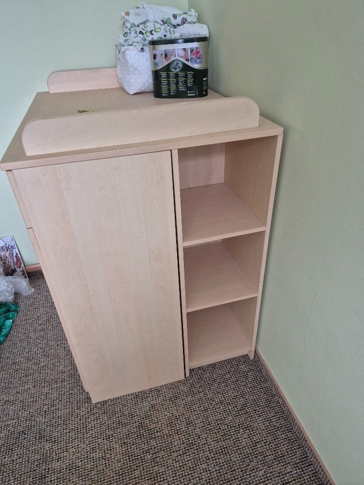 Detska postylka +přebalovací pult a komoda - 6