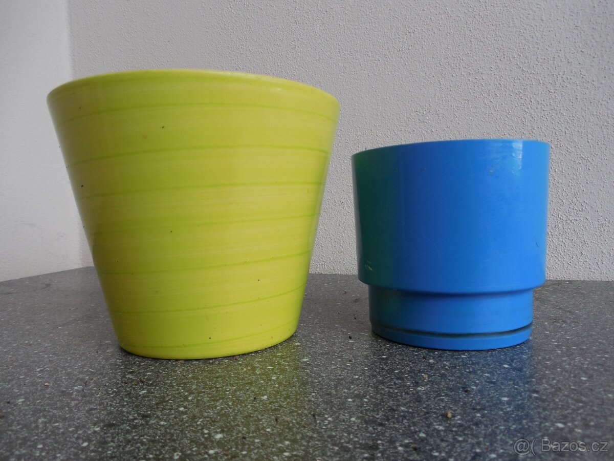 obaly na květiny 14 ks - různé velikosti, barvy a materiály - 6