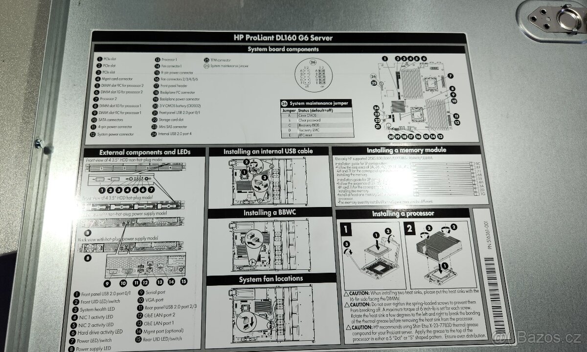 Server HP ProLiant DL160 G6 - 6
