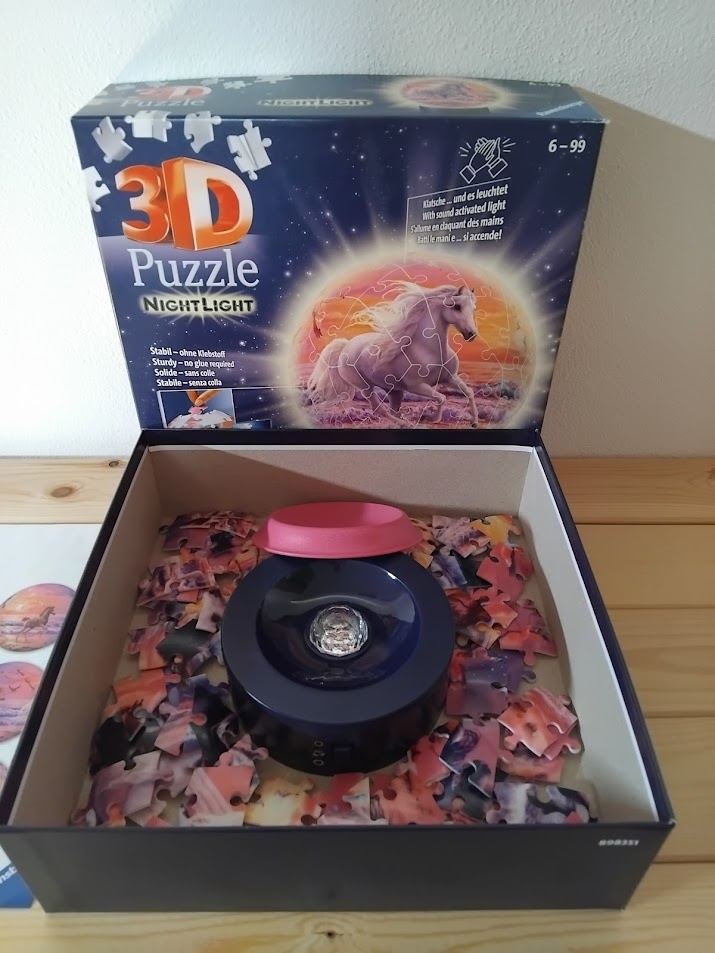 svítící 3D puzzleball globus 72 dílků Ravensburger - 6