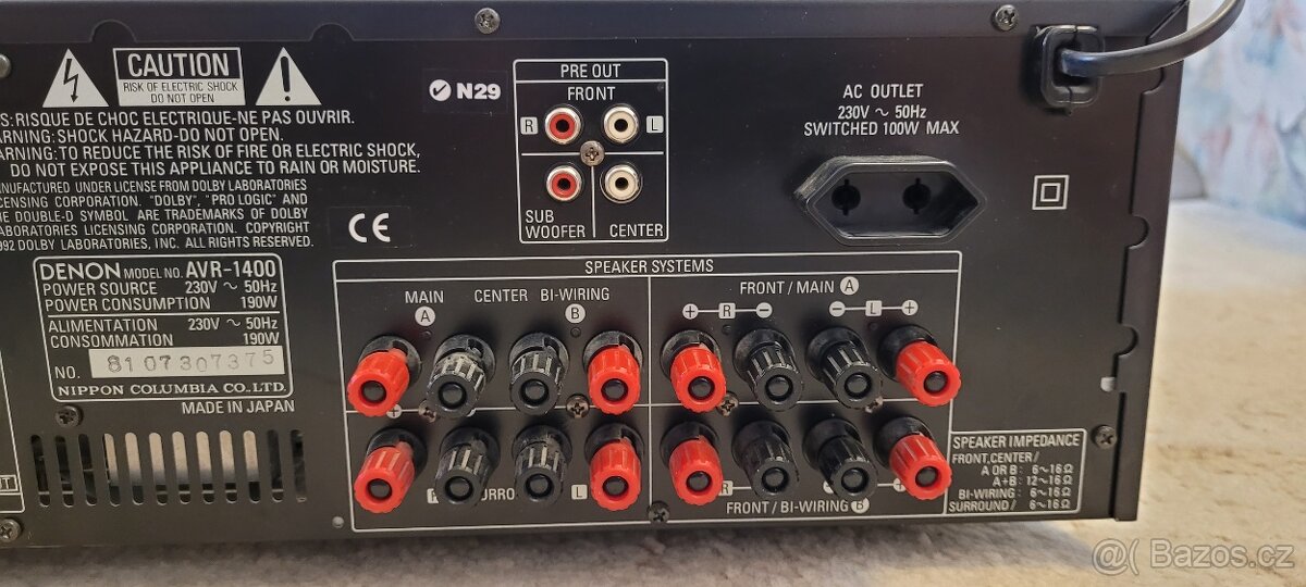 Receiver Denon AVR1400 - 6