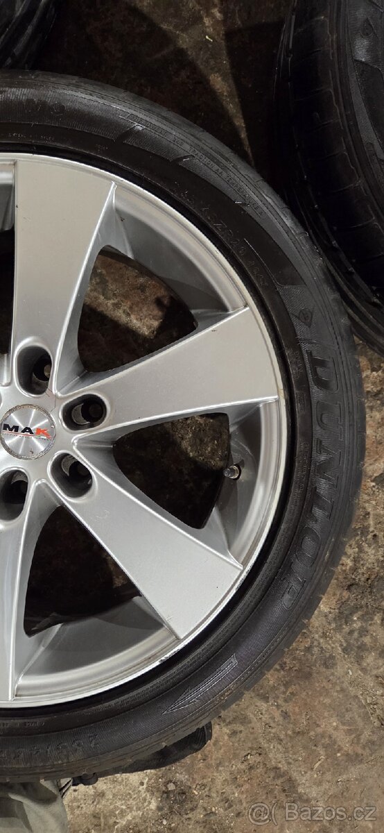 Alu kola R20 6x139,7 mak, Toyota land cruiser, letní 265/45 - 6