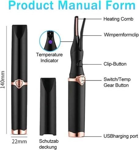 Kulma na řasy Zebbyee černá - 6