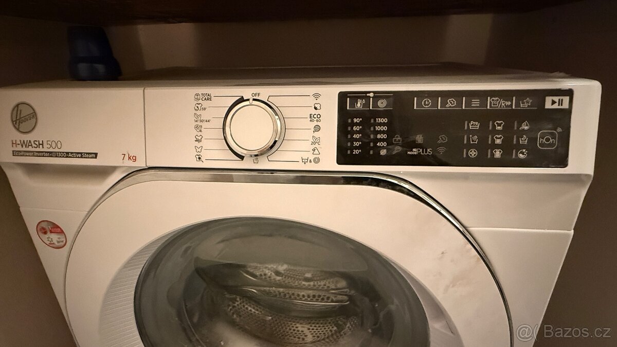 Pračka HOOVER H-WASH 500 7 kg, A-třída, apliKACE, TOP stav - 6