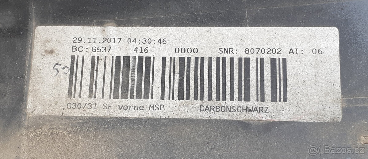 BMW G30/G31 - Blatník + dveře na levou stranu - 6
