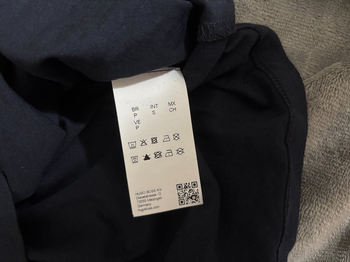 Navy pánské triko Hugo Boss Dolive - 6