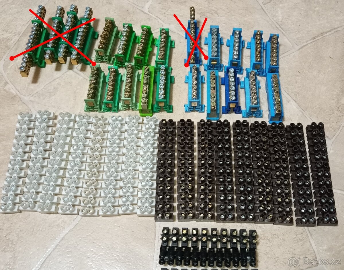 Jističe 1f - P3, pojistky, Lámací svorkovnice - 6