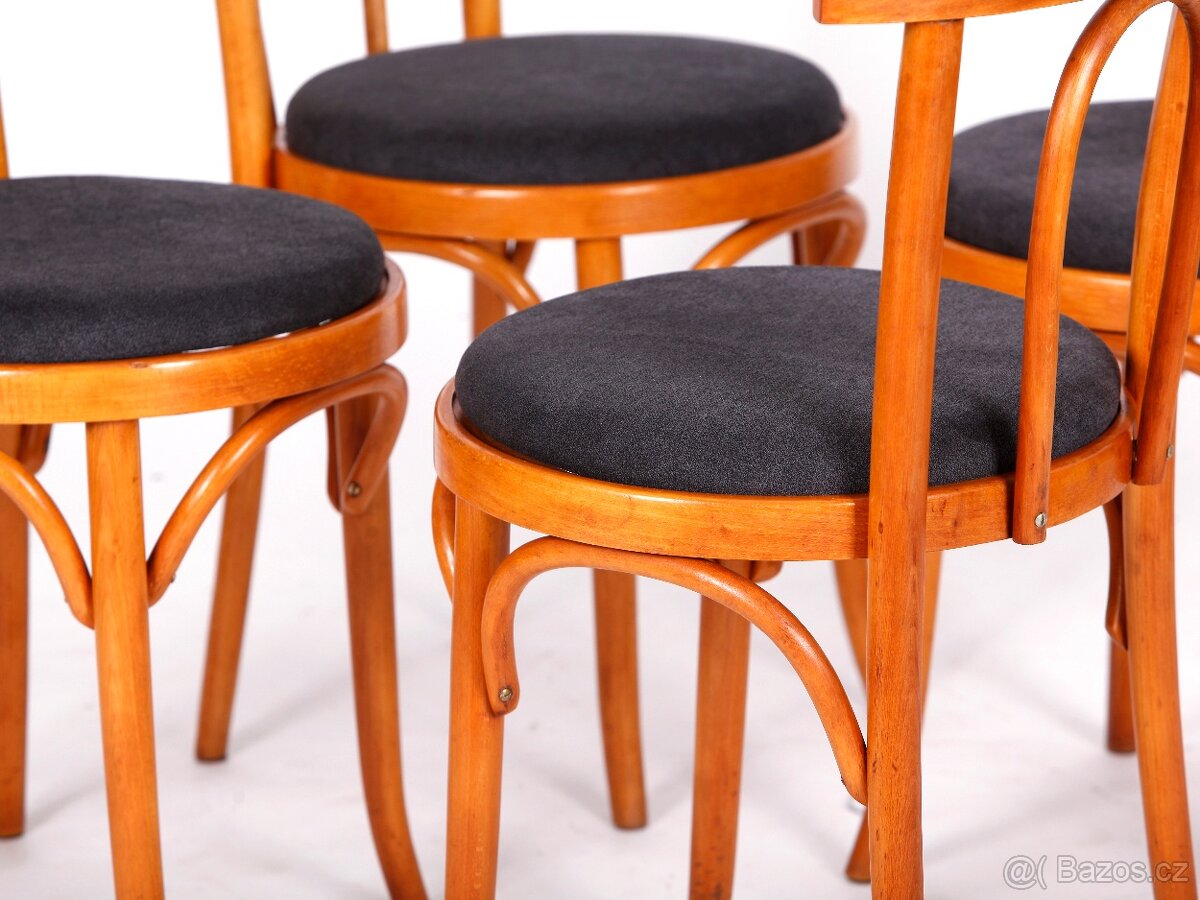 LEVNÉ přečalouněné jídelní židle TON, 4 kusy. - 6