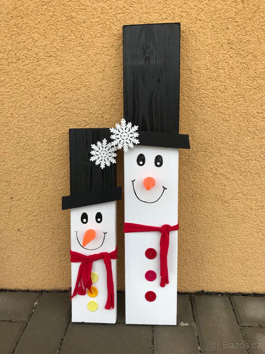 Sněhuláci - vánoční dekorace - 6
