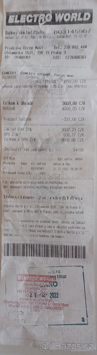 Parní mop Concept CP3000 - 6