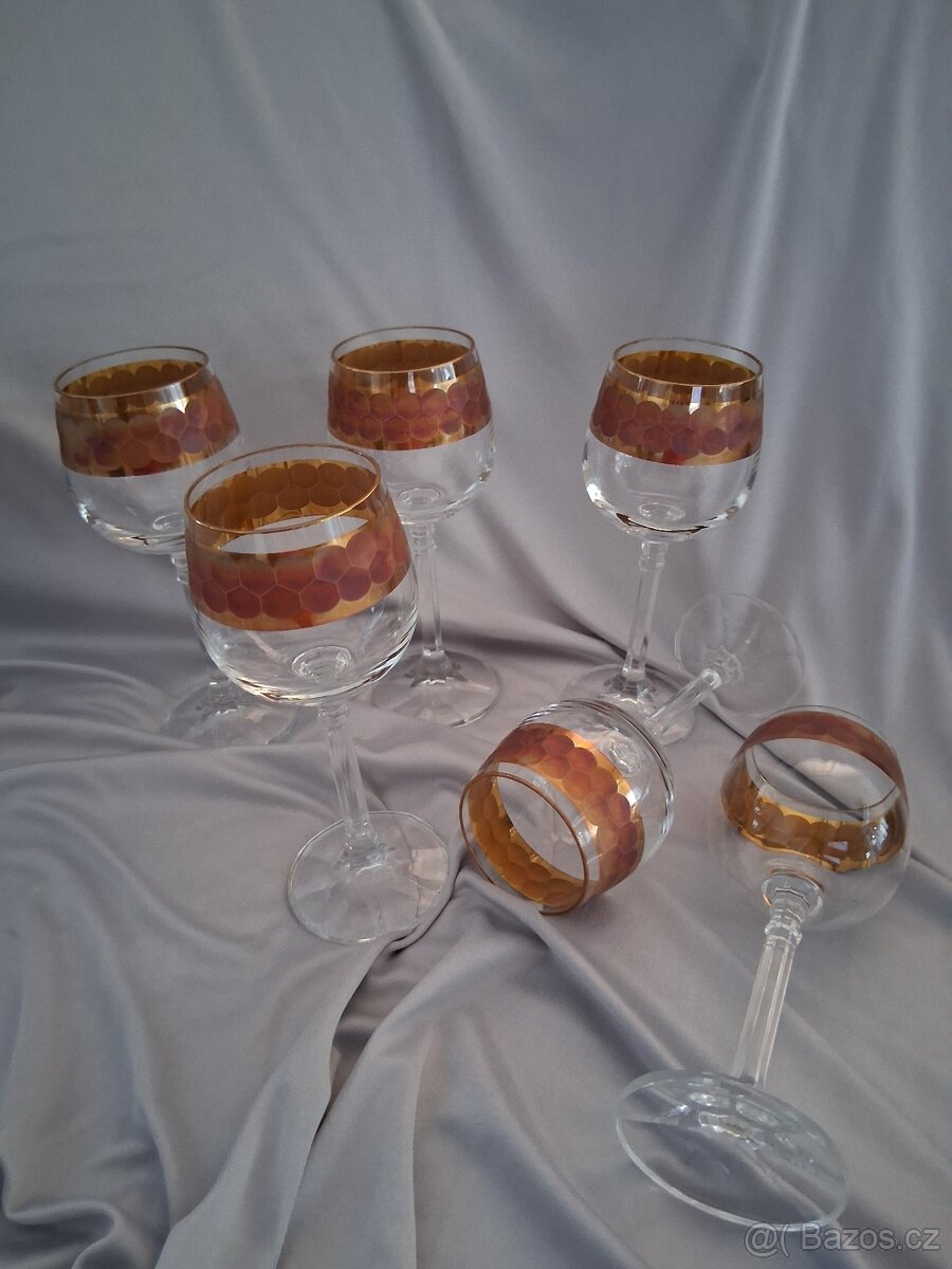 Retro skleničky na likér 6ks - 6