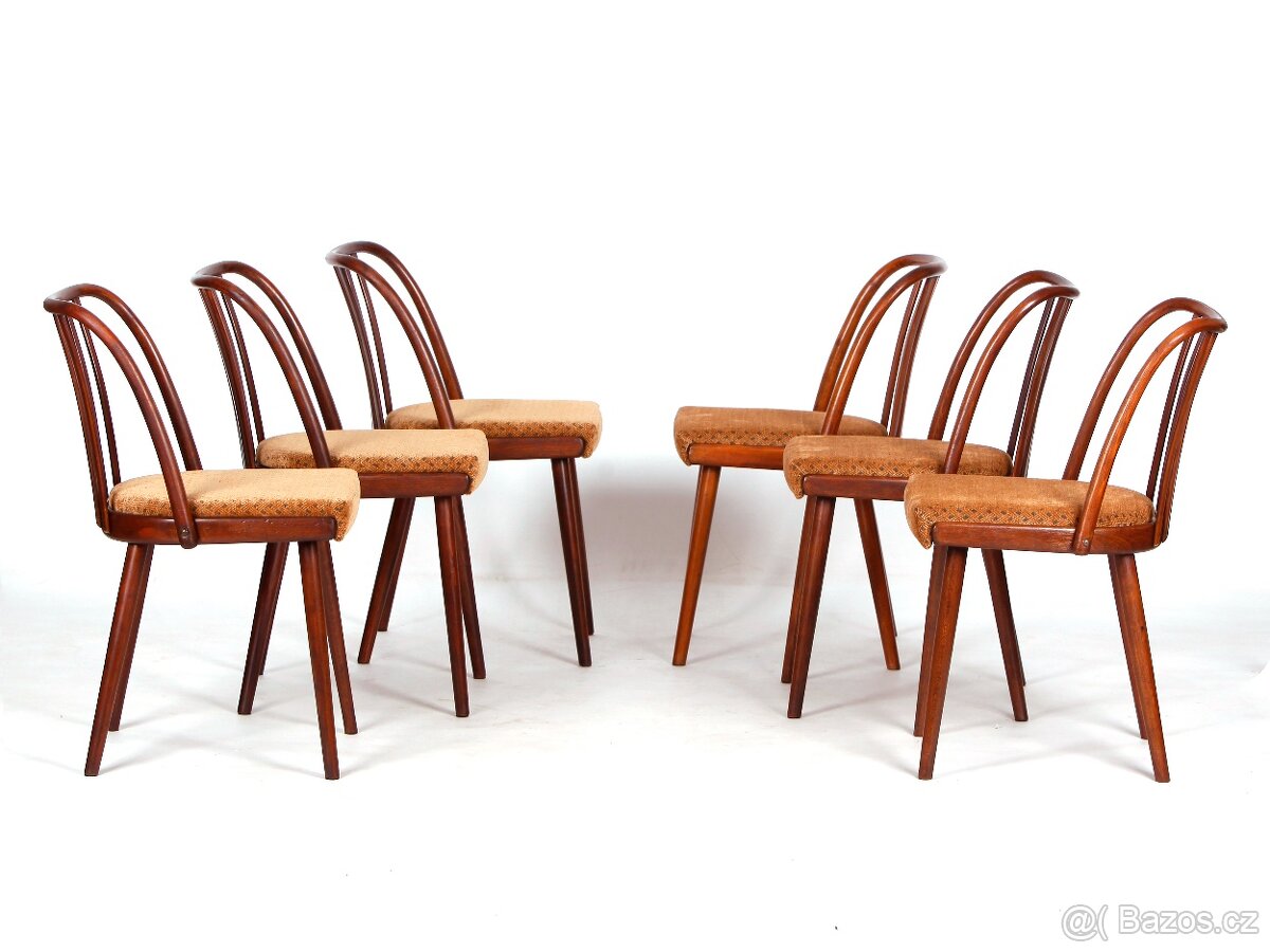 A. Šuman, 6x nově přečalouněné židle TON - 6