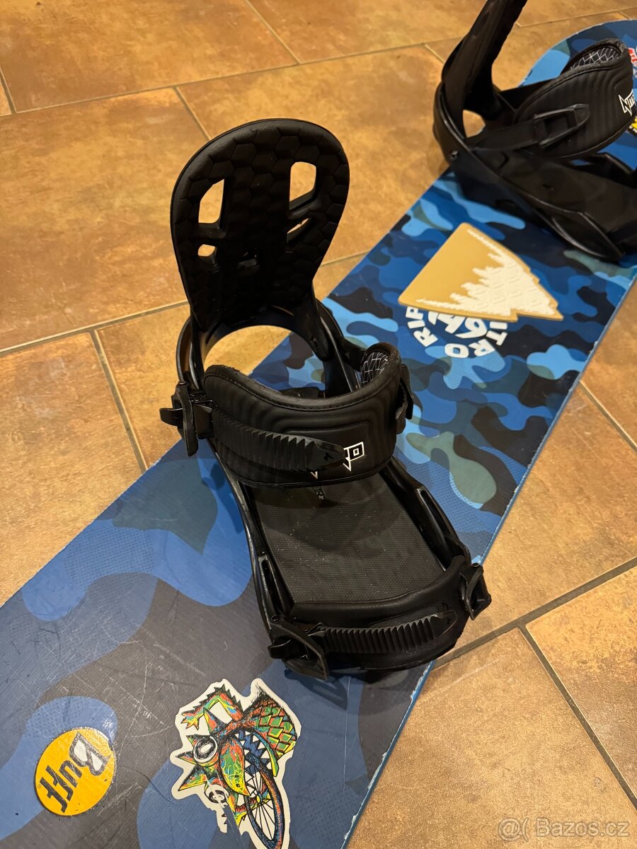 Snowboard Nitro 148 cm s vázáním, Boty Ride Rook 42 - 6