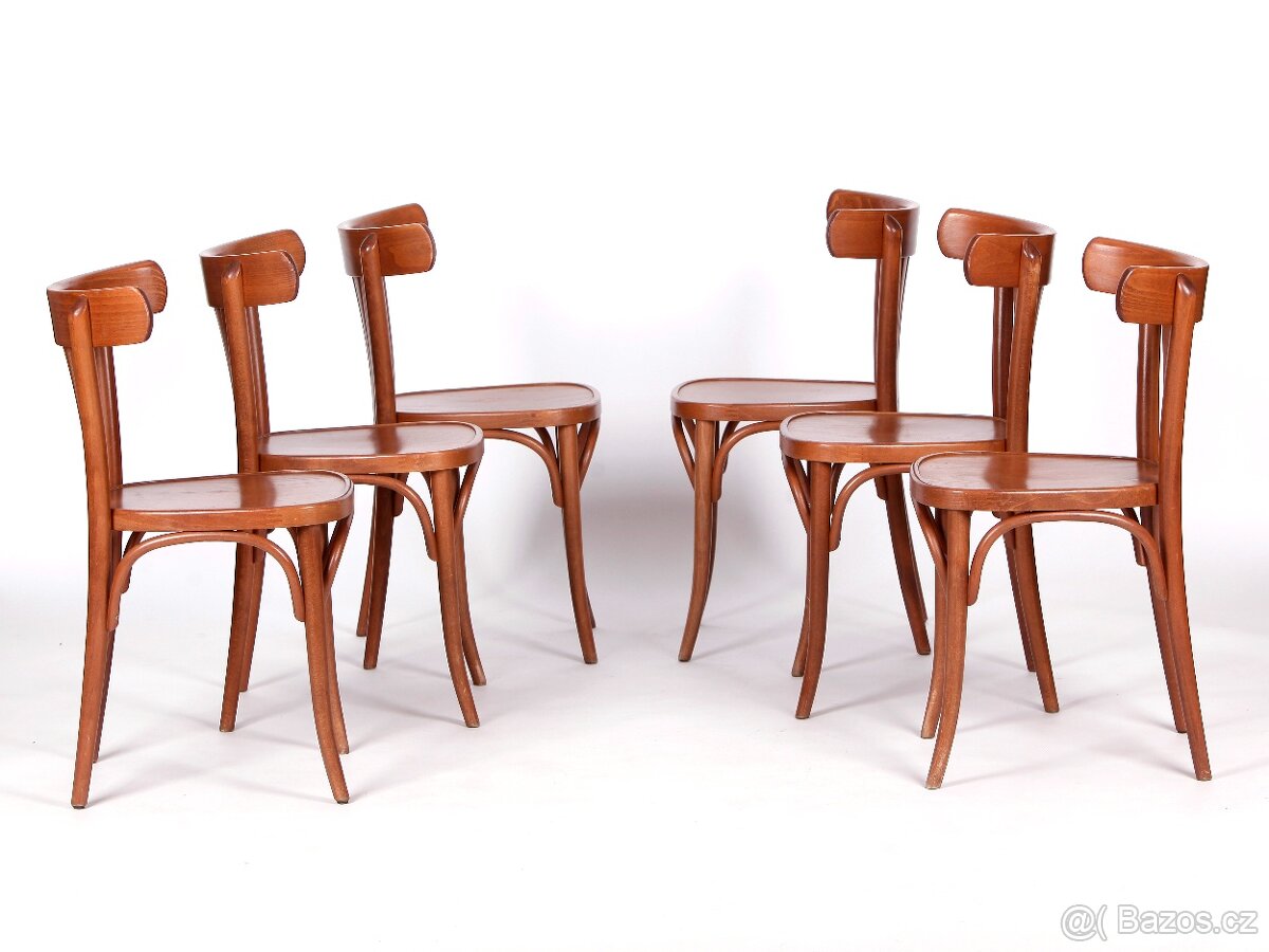 Populární bukové židle TON, 10 kusů. - 6