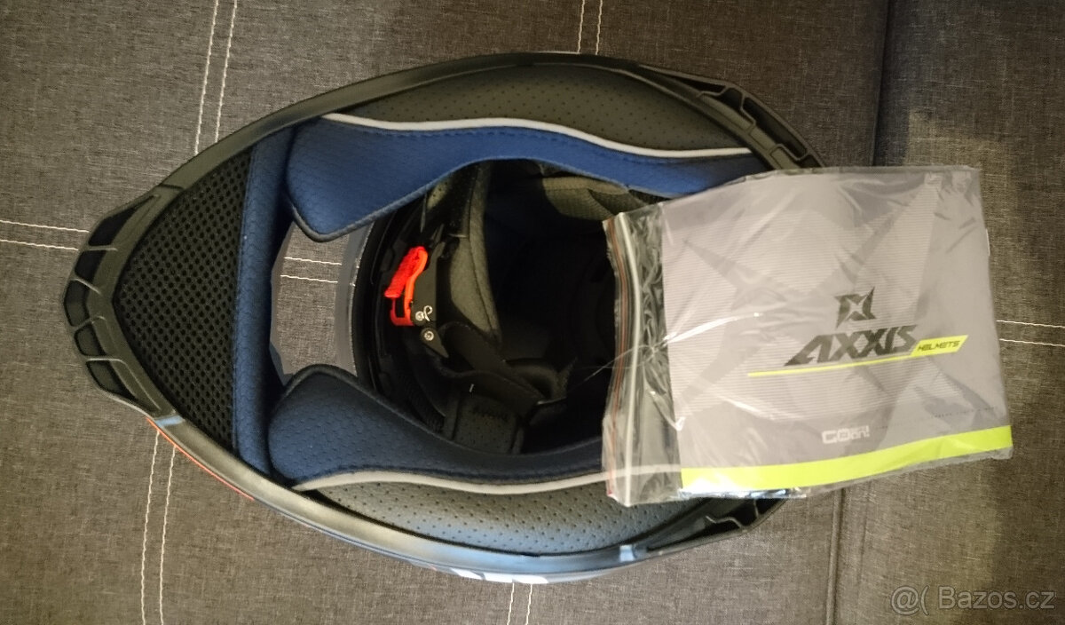 NOVÁ integrální moto helma AXXIS EAGLE SV velikost M - 6