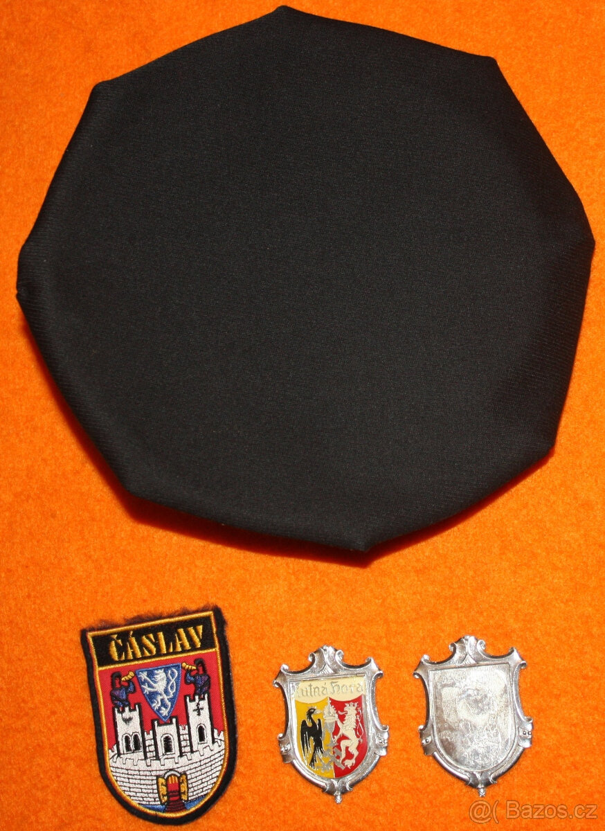 Městská policie čepice + 2x čepicový odznak + nášivka - 6