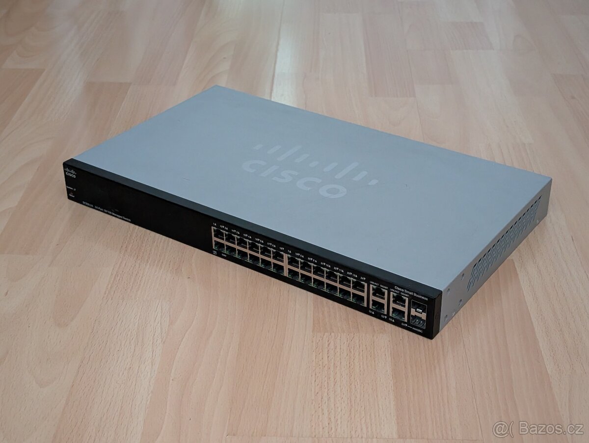 Cisco SF300-24 24p managed switch 2x Gigabit + 2x SFP - 6