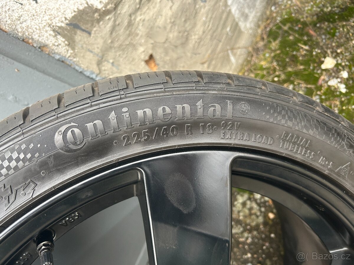 Alu kola R18 5x120 Dezent + zimní pneu 225/40/18 Continental - 6