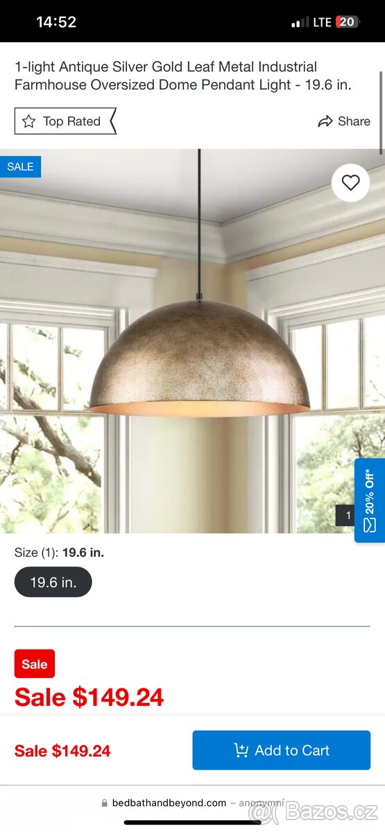 Design stropní lampa lustr 50cm - 6