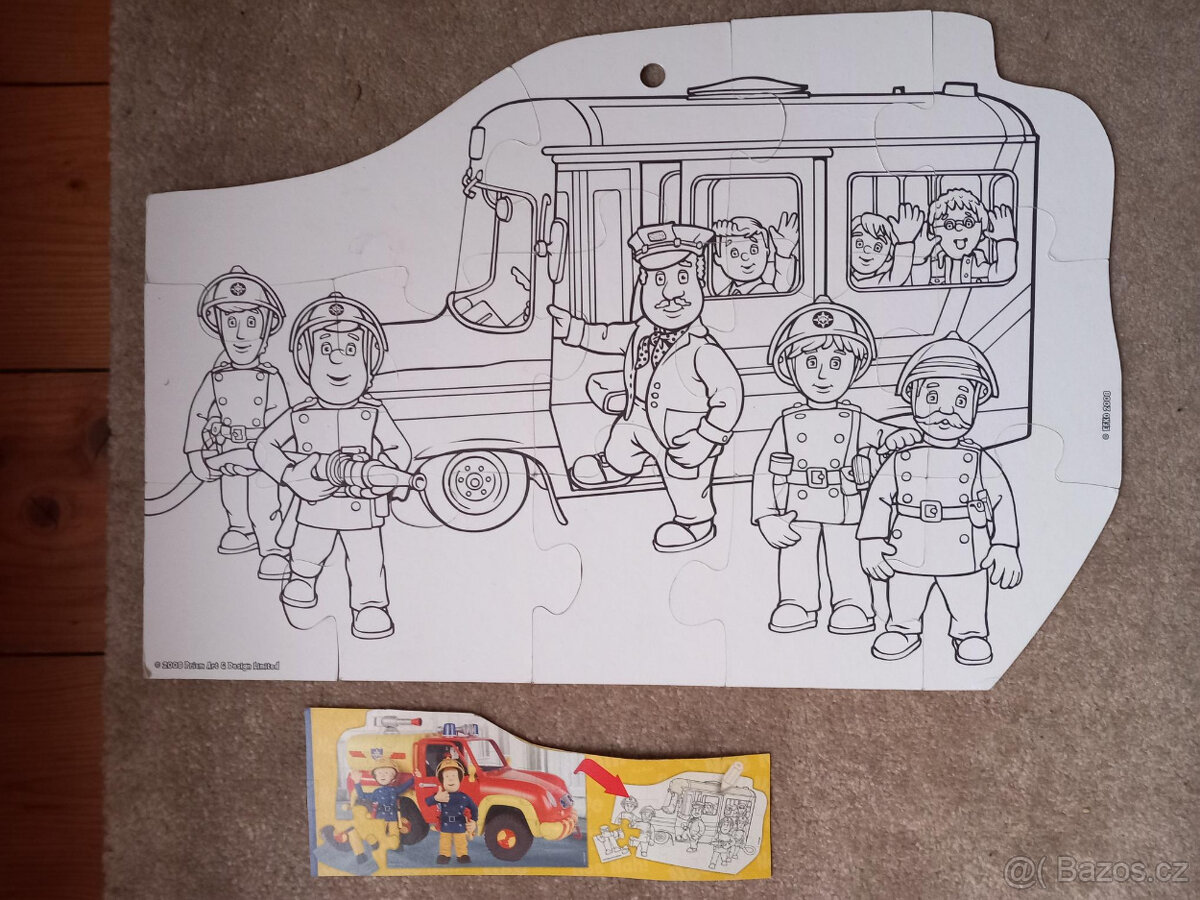 oboustranné Puzzle-požárník Sam - 6