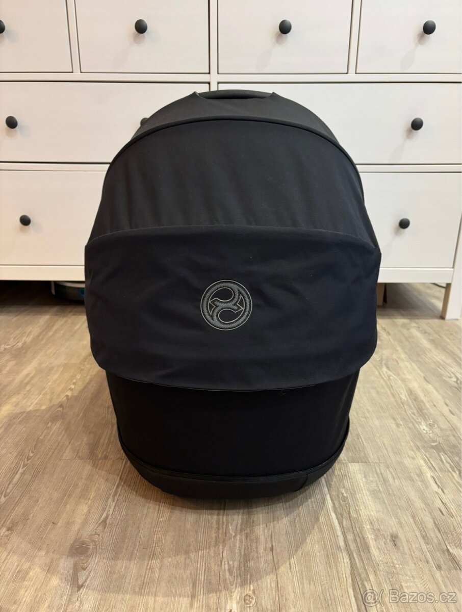 Cybex Priam Lux Carry Cot - Deep Black - 6
