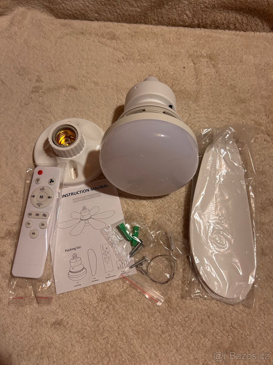 Stropní ventilátor s osvětlením - 6