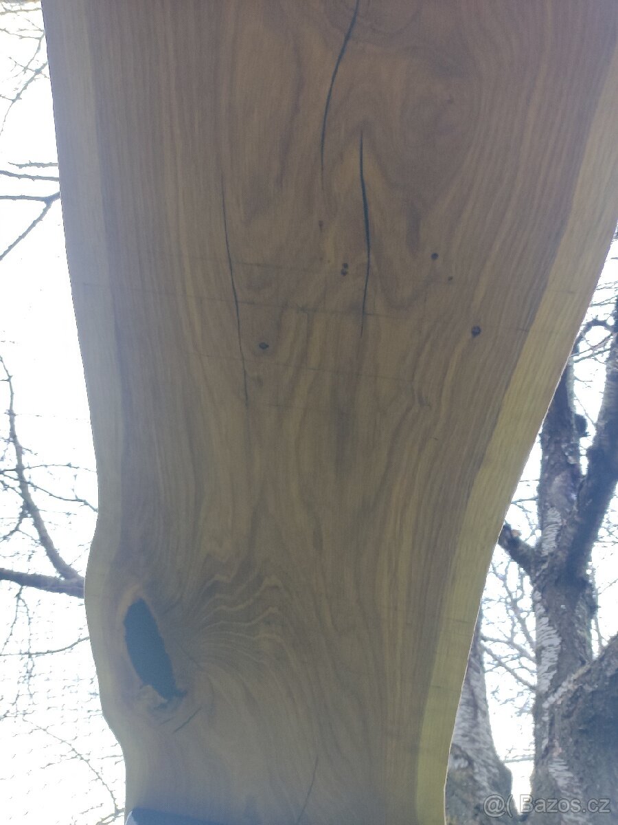 Lavice interier/exterier dřevo dub nohy kov - 6