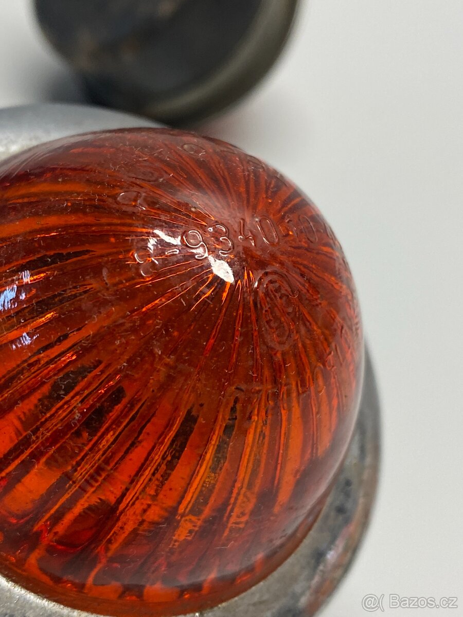 blinkr světlo blikač staré směrové světlo skleněné - 6