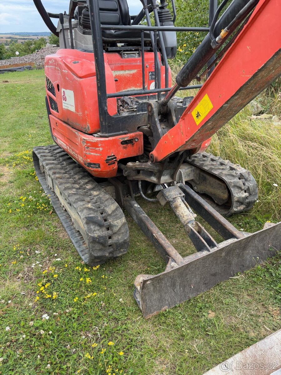 Pásové minirypadlo Kubota U17-3a, hmotnost 1.73 t - 6