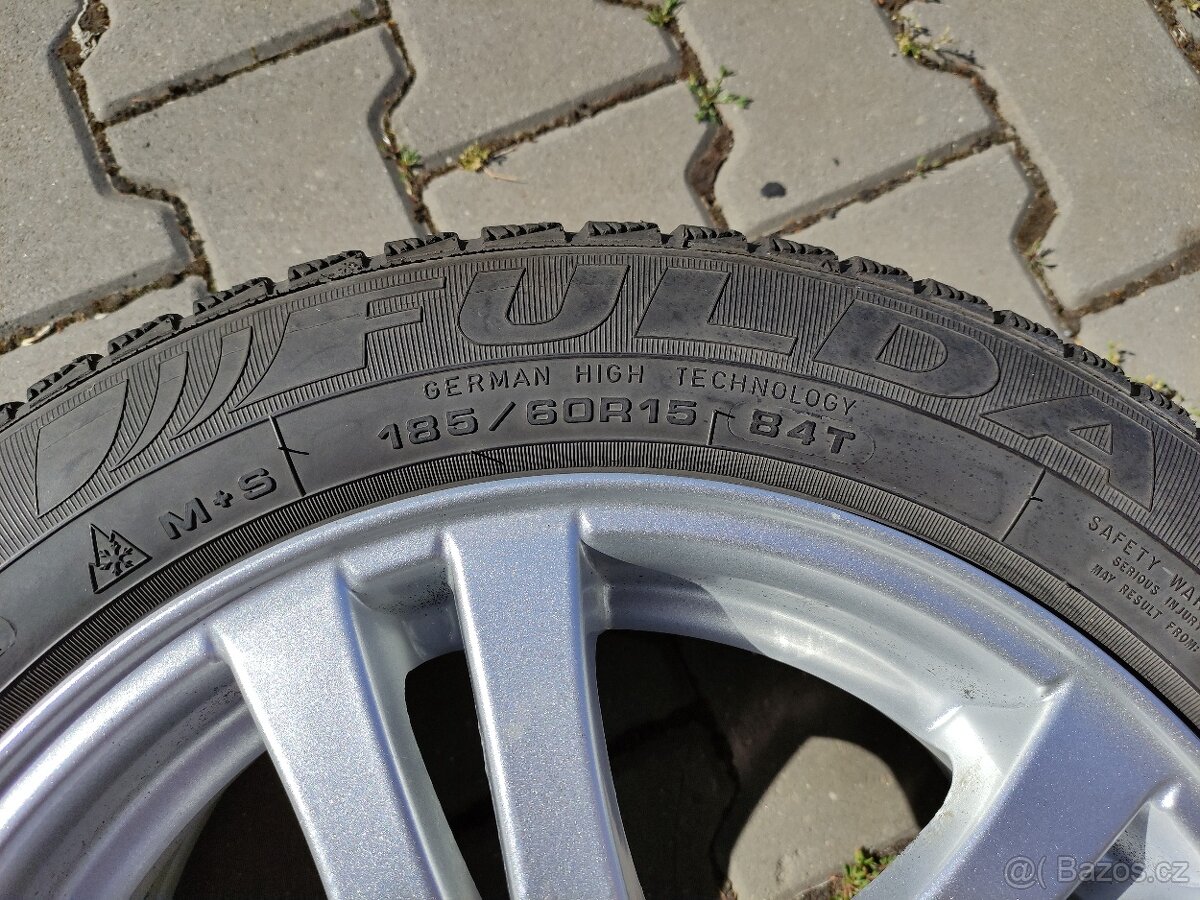 Alu litá kola VW POLO 5, 185/60/15 + šrouby,5x100mm - 6