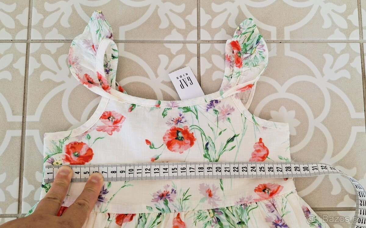 Nové bavlněné šaty GAP 98 luční kvítí vlčí máky i 86 a 92 - 6