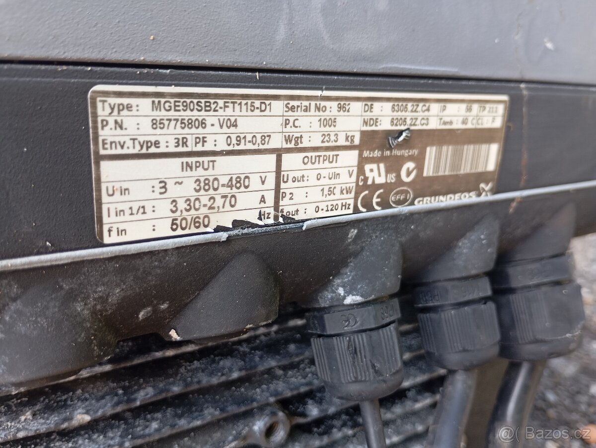 Oběhové čerpadlo Grundfos MGE90SB2-FT115-D1, 1 - 6