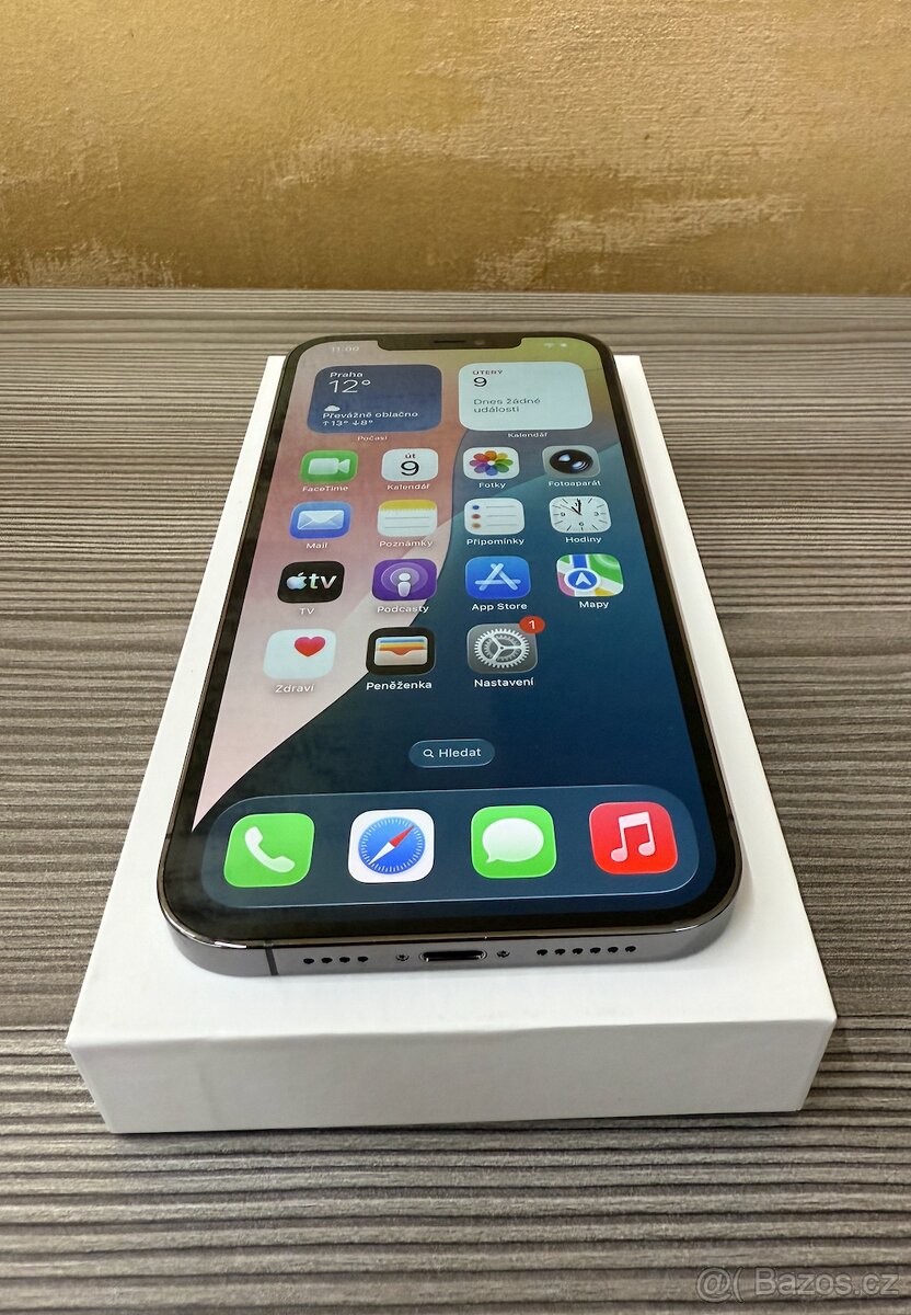 Apple iPhone 12 Pro Max 256GB šedý, TOP stav, baterie 100% - 6